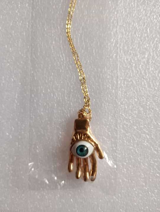 Collar mano ojo turco