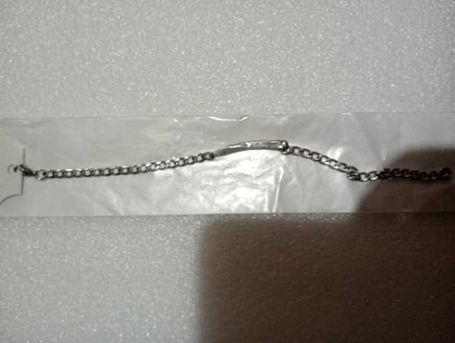 Pulsera caballero plateada