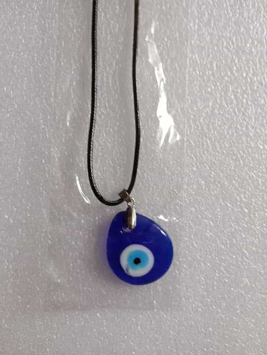 Collar cordón ojo turco azul